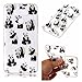 Produktbild LG G6 Silikon Hülle Case,Fanryn Bunte Muster Weich Soft Transparente Kratzen weiche TPU Handy Hülle Durchsichtig Transparent Etui Cover Case Protective Shell Soft Schutzhülle Telefon Kasten für LG G6 – Panda