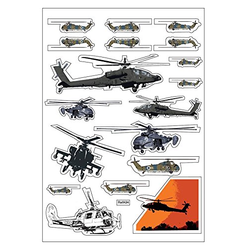 Brett A4 Aufkleber-Hubschrauber selbstklebend Klebeband Scrapbooking – A94