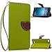 Produktbild Xiaomi Mi 4c Lederoptik PU Leder Hülle (Frei 2 in 1 Ball Touch Pen) CaseHome Nature Blatt Etui Magnetverschluss Stil PU-Leder Brieftasche [Standfunktion] Deckel Klapptasche Schale Flip Foliant Schützende Haut Hüllen Mit Wallet Kartenfach Magnetverschluss Standfunktion Handytasche Taljereep Lanyard Strap Tragen Folio Tasche Schutzhülle(Grün Color)