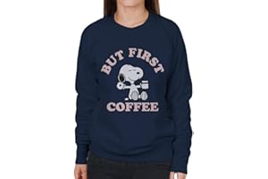 Peanuts But First Coffee Snoopy Women's Sweatshirt