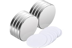 AENIENOE Imanes Neodimio Potentes 30x3mm Imanes Adhesivos Disco Iman para Manualidades Refrigeradores de Pizarra Magnética Oficina Escuela Familia Magnet Redondos 8 Piezas