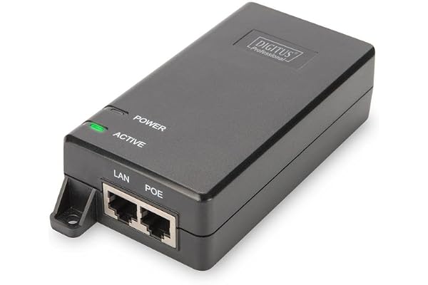 Injecteur DIGITUS PoE+ - IEEE802.3at - Gigabit Ethernet - 30 Watt - max. 48 Volt - alimentation Pin 4/5(+) & 7/8(-)