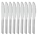 Produktbild 12 Stück Tafelmesser aus Edelstahl Länge 20,7 cm rostfrei mit einseitigen Wellenschliff spülmaschinengeeignet Menümesser Besteck Messer Set