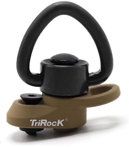 Anello A Cuore TRIROCK Per Cinghia Keymod - Base QD Con Pulsante Sgancio Rapido Nero - Foto 3