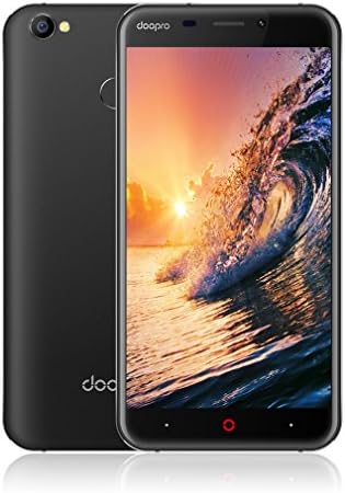 Sim Free Smartphone Unlocked 4G Doopro P2 Pro 5.5 inch 16GB Removable 5200mAh Big Battery Mobile Phone Dual Sim Fingerprint Scanner GPS A-GPS FM Bluetooth WIFI - Black