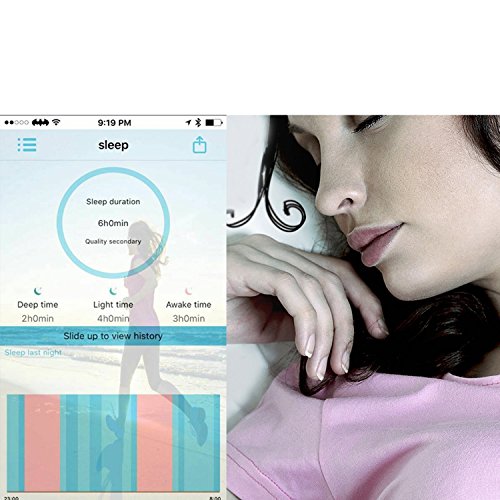 CUBOT V2 Unisex Armband zur Herzfrequenz, Pulsuhr Aktivitätstracker Wasserdicht IP65 Fitness Armband – Schrittzähler, SMS Anrufe Reminder, Kalorienzähler, Kamera-Fernbedienung, Smartband-Suchfunktion, Wecker, Fitnessaufzeichnung, Schlafmonitor kompatibel mit iOS 8.0 oder höher und Android 4.3 oder höher (Standby-Zeit für 7-15 Wochentage) - 5