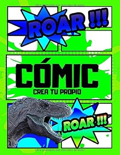 Crea tu propio cómic: Dinosaurios grandes para niños 2,4,5,6,7,8 años cómic vacío dibujo infantil