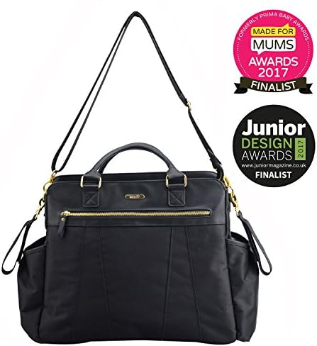 Allis Changing Luxury Nappy Diaper Tote Bag (Black)