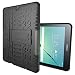 Produktbild WindCase Galaxy Tab S2 9.7 Hülle, Outdoor Dual Layer Holster Armor Tasche Heavy Duty Defender Schutzhülle mit Ständer Case für Samsung Galaxy Tab S2 9.7" T810 / T815 Schwarz