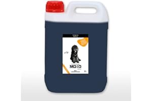 Champú para Perro de Agua Español Pelo Negro - Realza el Color Negro - Champú Texturizador de Rizos Hidratante, Vegano y Biodegradable - Fabricado en España - 2 l - MD-10 COLLECTION