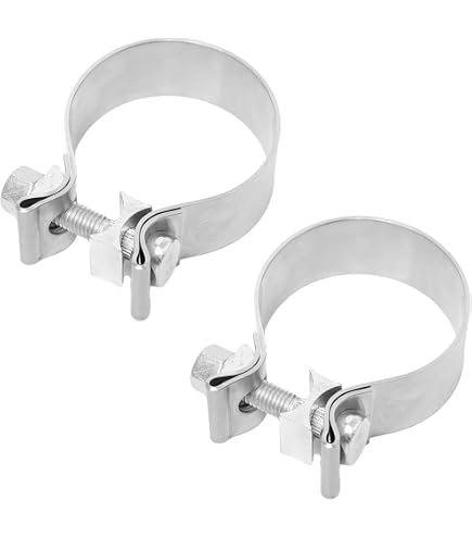 Heavy Duty Spring Clamps Mikalor Supra Heavy-Duty T-Bolt Exhaust Clamps - 430 Stainless Steel (Multiple Sizes) Mikalor W2 T Bolt Clamp