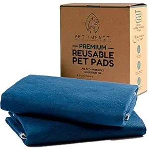 Reusable Dog Pee Mats, XL Premium Washable Puppy Training Pads, Dog Incontinence Pads, 2-Pad Box Extra Large