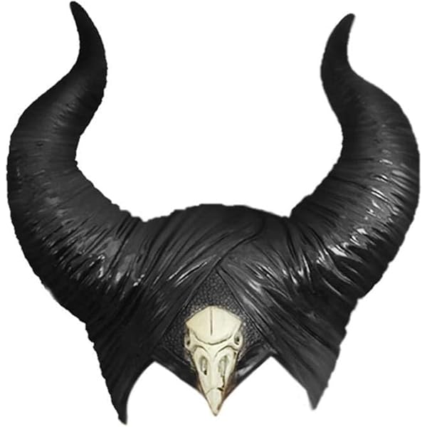 Bandeau Cornes Diable Halloween - Cornes Noires En Résine - Pour Déguisement, Fête, Cosplay Gothique