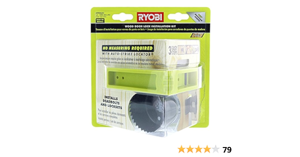 Ryobi A99dlk3 3 Step Wood Door Lock Installation Kit With Auto Strike Locator For Deadbolts And Locksets Amazon Co Uk Diy Tools