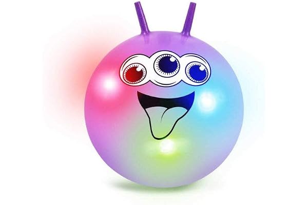 Tobar 29672 Hoppboll med LUCI, Fluo-färg