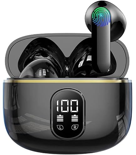 JBES Bluetooth Headphones, Bluetooth 5.4 In Ear Stereo Earphones with 4 Enc Microphone, 60 Hours Wireless Noise Cancelling Headphones, IP5 Earphone for iPhone and Android, Earbuds (Green JBES Bluetooth Headphones, Bluetooth 5.4 In Ear Stereo Earphones with 4 Enc Microphone, 60 Hours Wireless Noise Cancelling Headphones, IP5 Earphone for iPhone and Android, Earbuds (Green