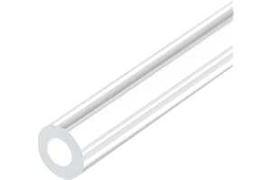 QUARKZMAN Tube Rigide en Acrylique Transparent de 4 mm de Diamètre Intérieur et 8 mm de Diamètre Extérieur, Longueur de 6 Pouces, pour Lampes et Lanternes, Système de Froid à Eau