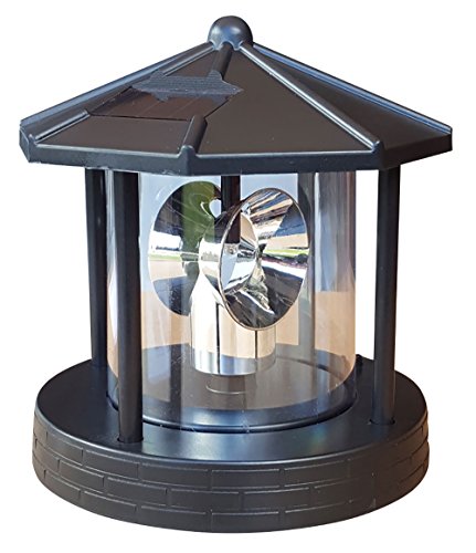 Ersatzkopf Solar f. Deko Leuchtturm Rundum Leuchtfeuer Solarkopf 360° 16,5cm NEU