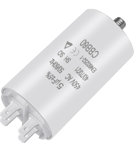 TitanPro TRCFD6075 Dual Run Capacitor 60/7.5 MFD 440/370V – For HVAC Motors, By Packard