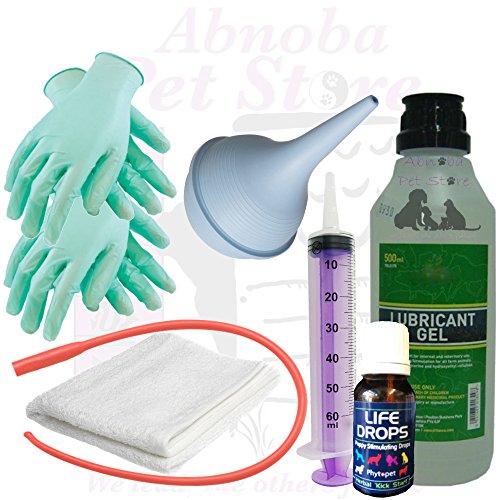 Abnoba Pet StoreAlpha Dog Whelping Assistance Kit ESSENTIAL for Stuck Puppy lube bulb aspirator & Life Drops