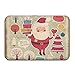 Produktbild lijied Arty Santa Claus Indoor Outdoor Entrance Printed Rug Floor Mats Shoe Scraper Doormat for Bathroom, Kitchen, Balcony, Etc 15.7 X 23.6 Inches Area Rugs Purple Rug