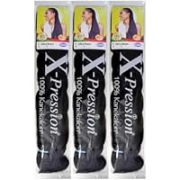 X-pression Premium Braids – 55 Strähnen Aus Kanekalon, Leicht & Verknotungsfrei, Für Zöpfe & Styles