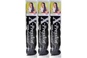 X-pression Ultra Braid Artificial Hair Extension #1 Black Approx. 210cm (3 PCS OFFER)