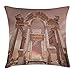 Produktbild Cupsbags Antique Decor Throw Pillow Cushion Cover by, Old Traditional Anatolian Ephesus Ruins Upward Great Monuments Heritage Image, Decorative Square Accent Pillow Case, Light Pink16