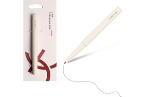 KEARING Pink Air Erasable Marker for Fabric, Disappearing Ink Pen (1-7 Days), Embroidery and Sewing Tool, Air Soluble Marking Pen for Quilting, DIY Crafts