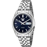 SEIKO التلقائي ووتش 5-7 S مجموعة للرجال - يوم/تاريخ التقويم، الأيدي المضيئة، حالة الفولاذ المقاوم للصدأ وسوار