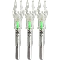 Encoches De Flèche Lumineuses LED - 3 Pièces Pour Arc - Auto-Allumage - Arbre 6,2mm - Rouge