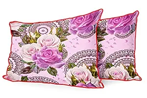 DreamVio Jute Fabric Printed Decorative Pillow/Throw/Cushion Covers for Living Room, Bed Room, Sofa,Chairs,Pillow Cases, Pillow Covers Set of 2, Size 12x18 Inches Style164