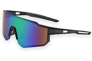 EGEKTBH Cycling Sunglasses, Sports Polarized Sunglasses for Men and Women, UV 400 Protection Goggles for Baseball Running Golf Driving Goggles, Outdoor Windproof Sport Eyeglasses