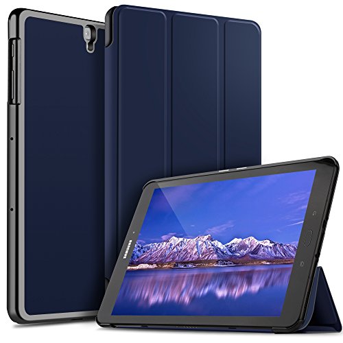 Samsung Galaxy Tab S3 9.7 Hülle iBetter Galaxy Tab S3 9.7 Slim-Fit Smart Case Hülle Schutzhülle Tasche mit Leichte Ständer für Samsung Galaxy Tab S3 9.7 SM-T820 / T825 2017 Modell-Blau