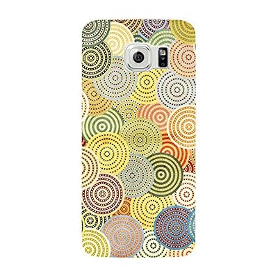 Novago Samsung Galaxy S6 Edge -NOV@GO® Coque gel souple avec impression fantaisie (Ronds colorés)