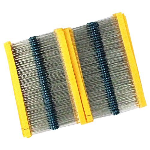 MagiDeal 2000pcs 1 Ohm – 10M-Ohm 1/4W Metal Film Widerstände Sortiment Kit Set - 6