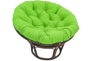 AZVFLY Coussin de Fauteuil Papasan, Sol Rembourré pour Pivotant, Papasan Rond, en Polyrotin Diamètre 100 Cm et Épaisseur du 10 Meubles Rotin Chaises Jardin Fleurs Rondes