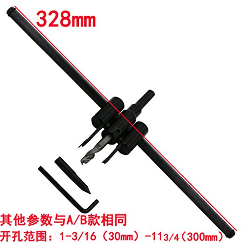 MagiDeal verstellbarer Kreisschneider mit Arbeitsbereich – 30-300mm - 4