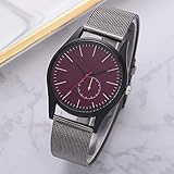 Gaddrt Uhren Damen und Herren Allgemeine Freizeit Quarzuhr Uhr Analoge Uhr (Lila)