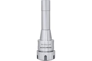 Accusize Industrial Tools R8 Shank Er32 Collet Chuck, Max RPM: 8000 RPM, 7/16''-20 Drawbar End, Max TIR 0.0002'' O.D to I.D. 0223-0232
