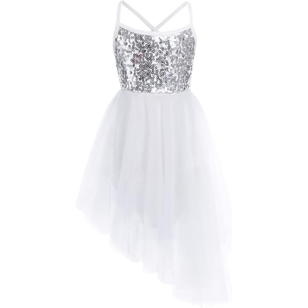 Robe De Danse Latine Enfant Avec Strass Et Franges - Pour Compétitions Et Spectacles