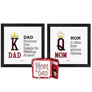 Indigifts Synthetic Wood Poster (inner display : 5.5 x 5.5 inch , outer dimensions: 7 x 7 inch, White)