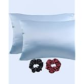 Ipeksi Saten 50x70 Cm Yastık Kılıfı 2 Adet, Kıvırcık Sa&ccedil;lar,Dalgalı ve D&uuml;z sa&ccedil;lar, Bordo 2 Adet Hediye Saten Toka,Cilt Dostıu
