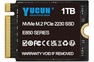 YUCUN 1TB M.2 2230 NVMe SSD PCIe Unidad en Estado Sólido Compatible con Steam Deck, Surface Pro, Tablets