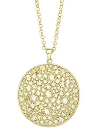 Damen-collar con colgante NOELANI cristales Swarovski de latón dorado en la parte de cristal oro 80 cm - 548687