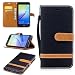 Produktbild Nancen Wallet Case Hülle für Huawei P10 Lite / Nova Lite(5,2 Zoll) ,länglich-Taste Magnet ,Muster Flip Funktion Kartenfächer Etui ,Schütze Dein Telefon