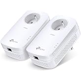 TP-Link TL-PA8015P Kit - Powerline PLC, AV1300, 1 Gigabit Port, Reliable | Expand your network through electrical wiring. No