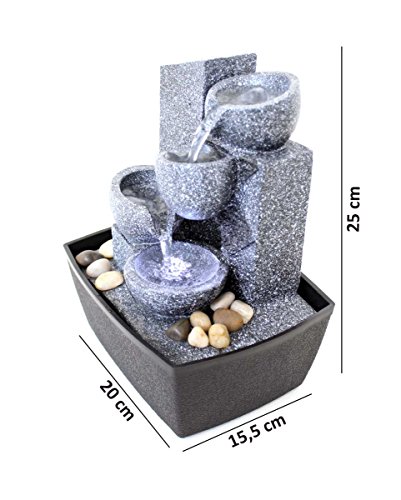 Zimmerbrunnen Springbrunnen mit LED KIOM FoBucket 10526 - 6
