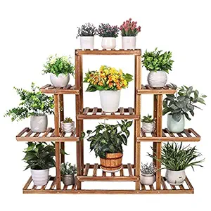 Store2508 Solid Wooden Vertical Garden Multi Layer Plant Stand 115 x 96 x 25 cm Model MB798