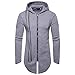 Produktbild Sannysis Herren Slim Fit Hoodie Falten Sweatjacke Herbst Winter Lange Ärmel Bluse Trainingsanzüge Outwear Farbsperre Mantel